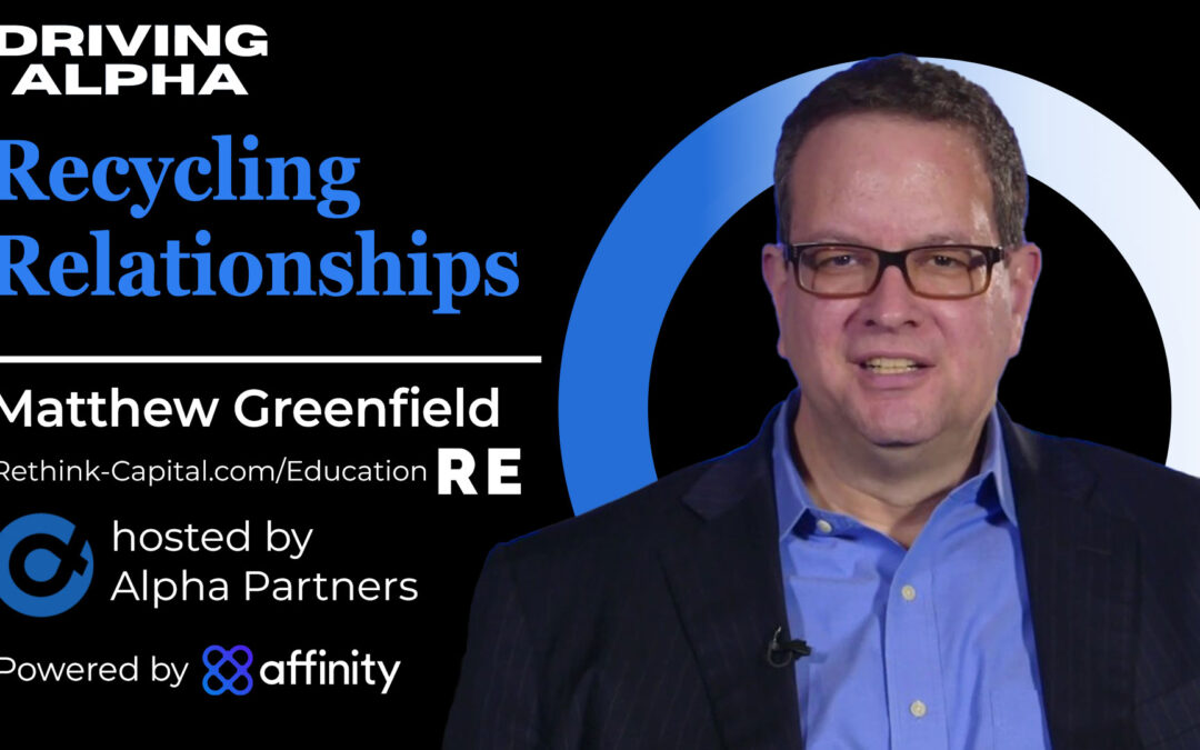 The importance of recycling relationships with Matthew Greenfield